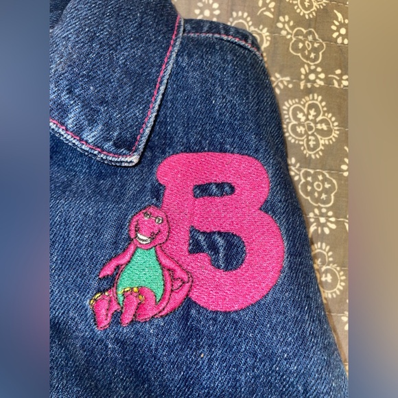1992 Vintage Barney Denim SZ 3 Denim Jacket - Picture 3 of 7